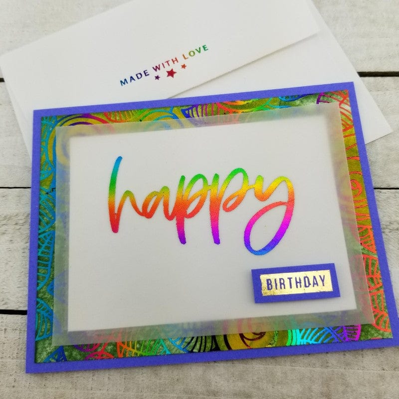 Unity Stamp Sentiments 1 transfert adhésif foil lot 2