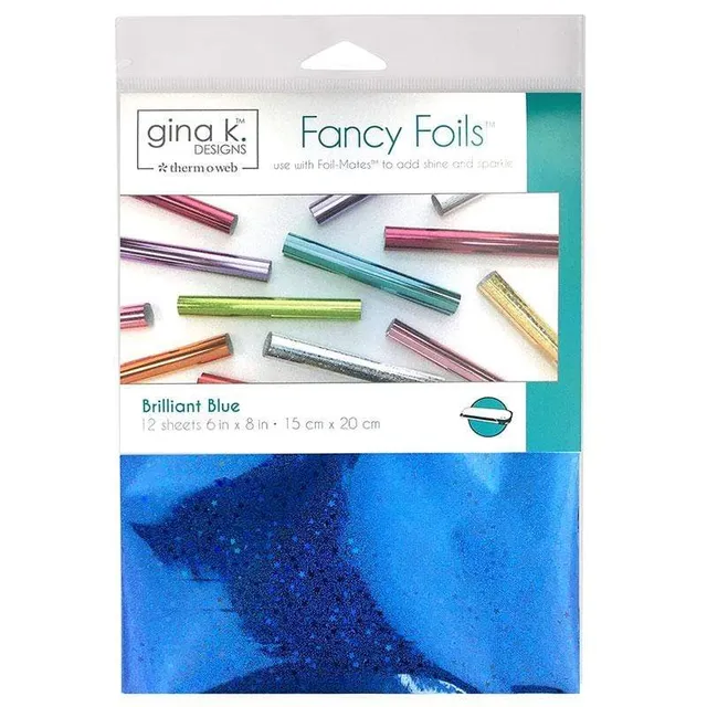 HeatnBond Gina K. Designs Fancy Foil bleu Brilliant Blue 12