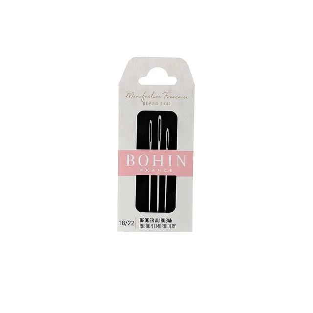 Bohin Aiguilles à broder au ruban N°18/22 assortiment