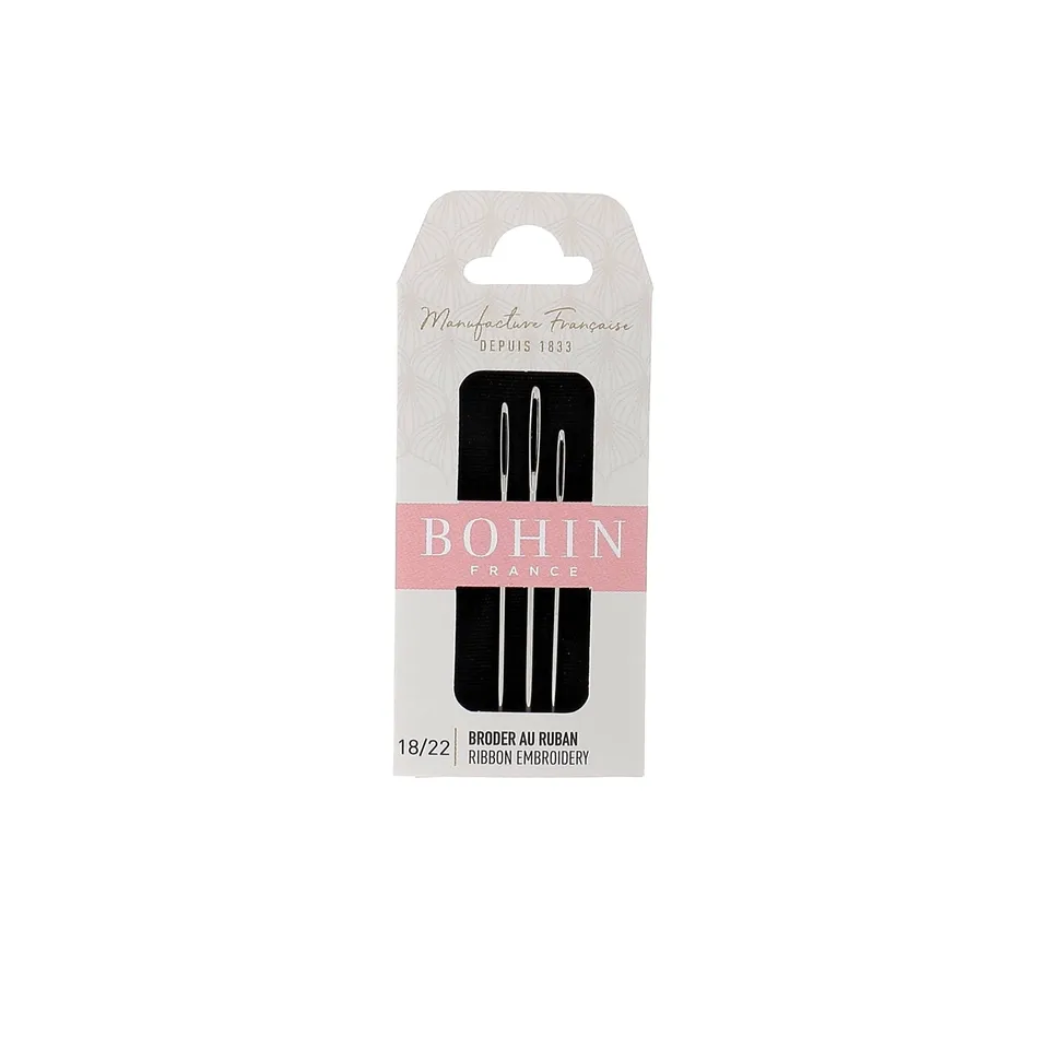 Bohin Aiguilles à broder au ruban N°18/22 assortiment