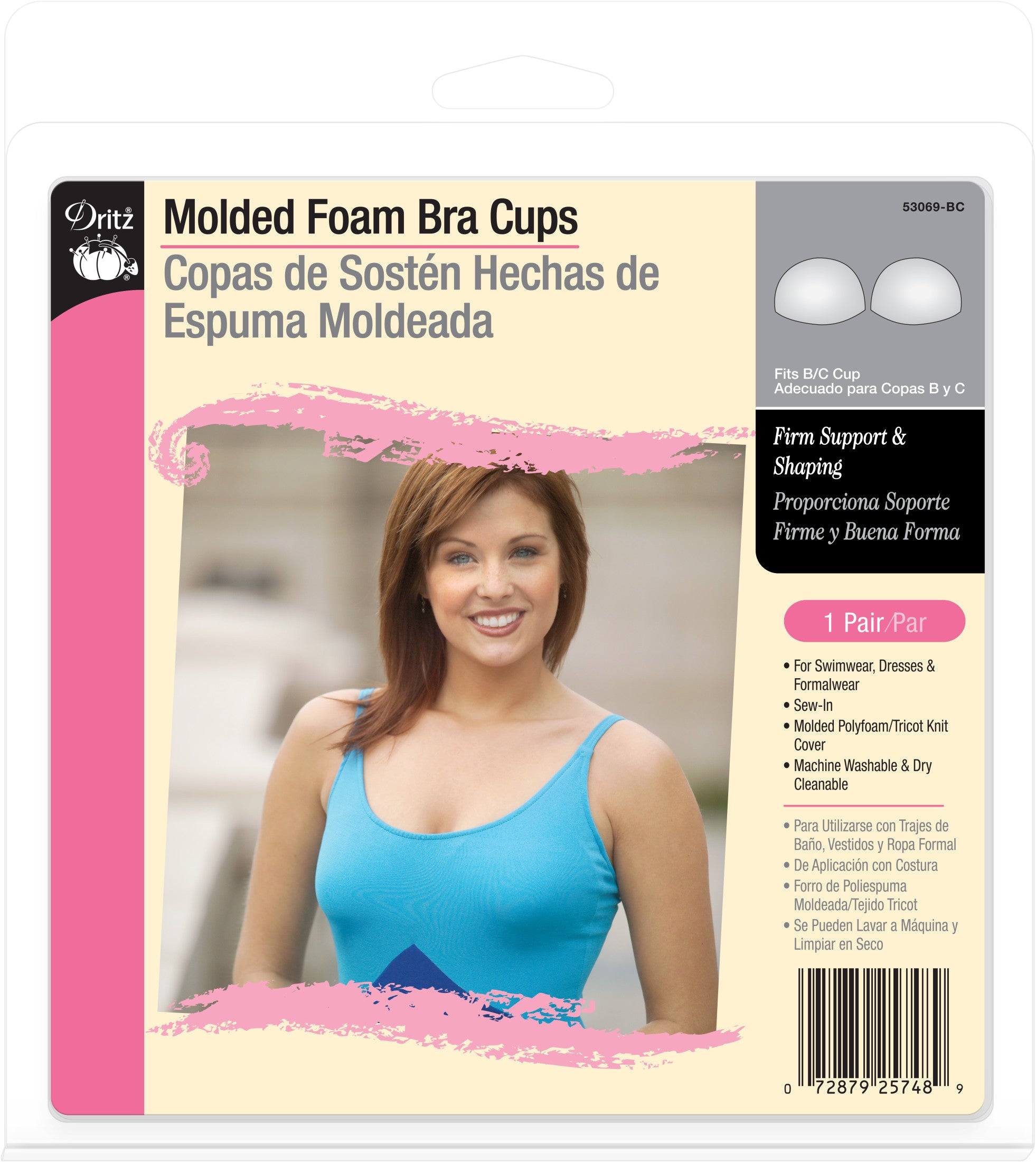 Dritz Clothing Coques Soutien-Gorge Blanc B/C x2