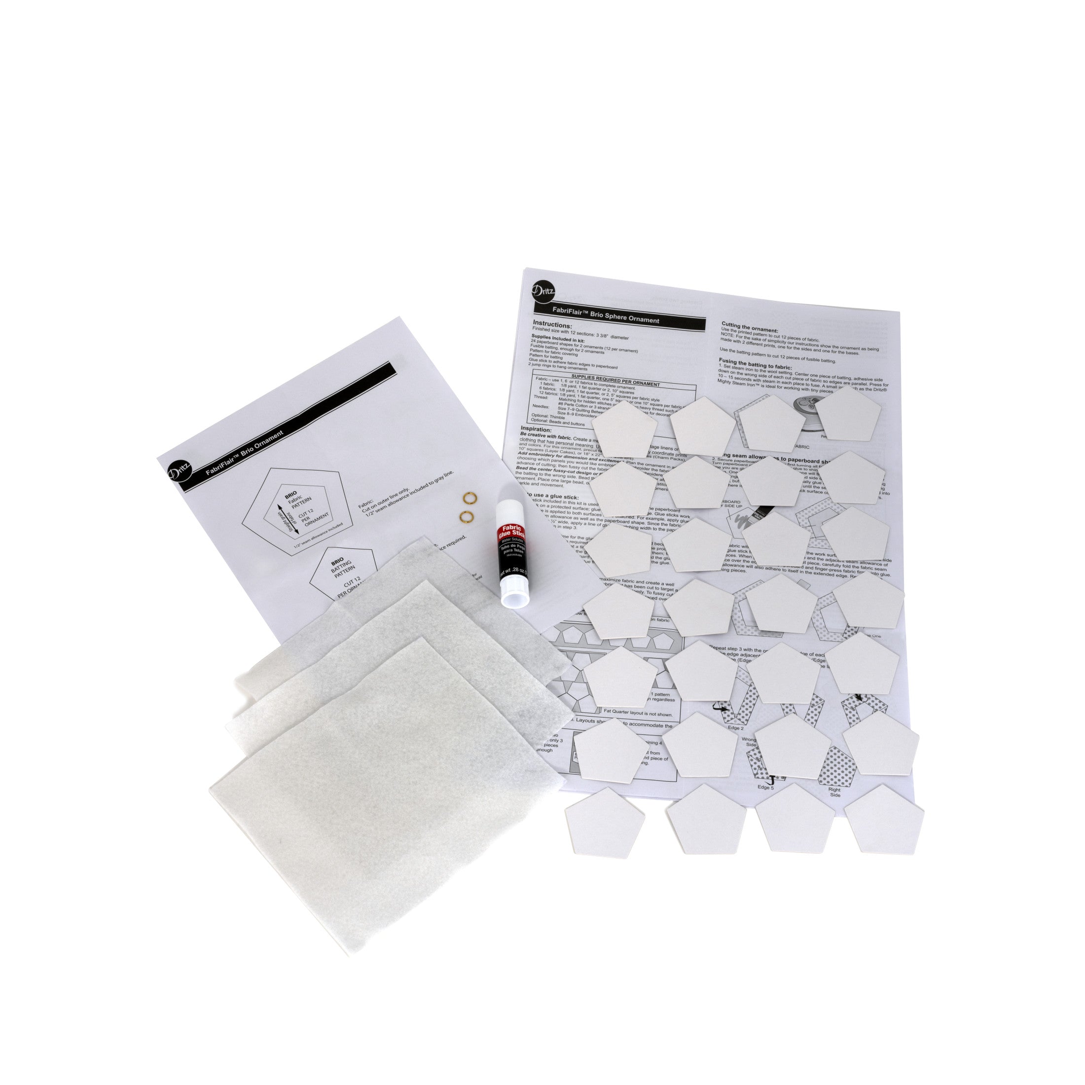 Dritz FabriFlair kit ornement Brio Sphère tissu à coudre