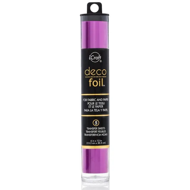 HeatnBond Deco Foil feuille transfert Magenta Satin 5 feuilles