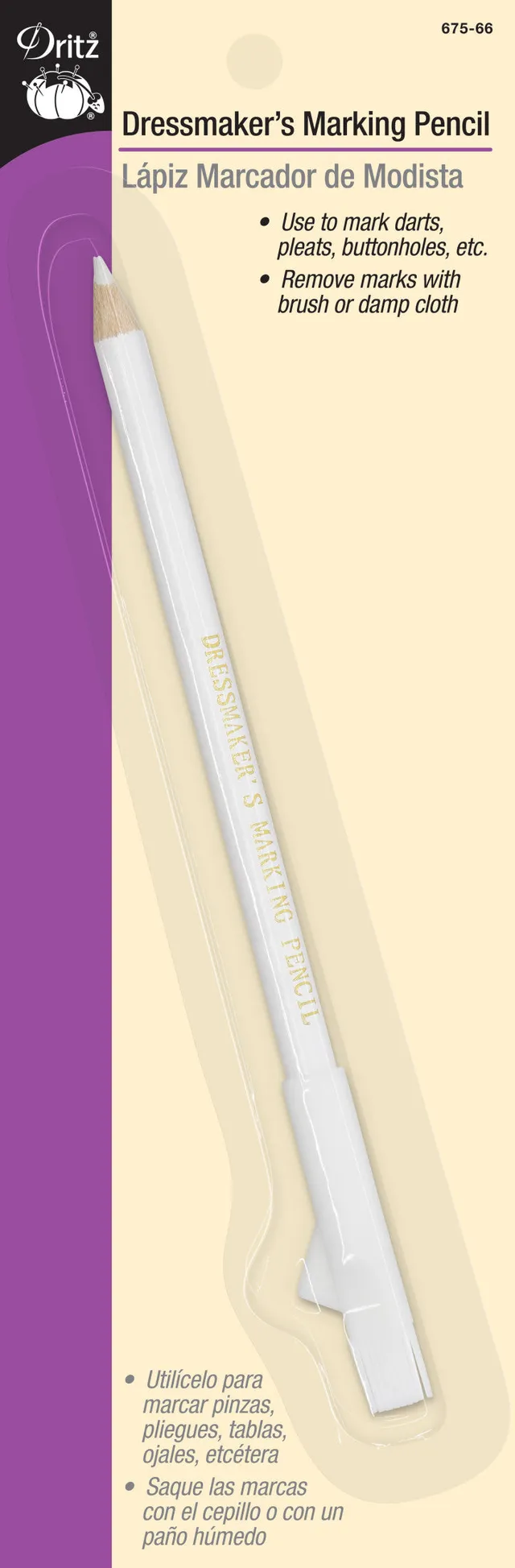 Dritz Crayons Marquage Couturière Blanc Bleu Rose x3