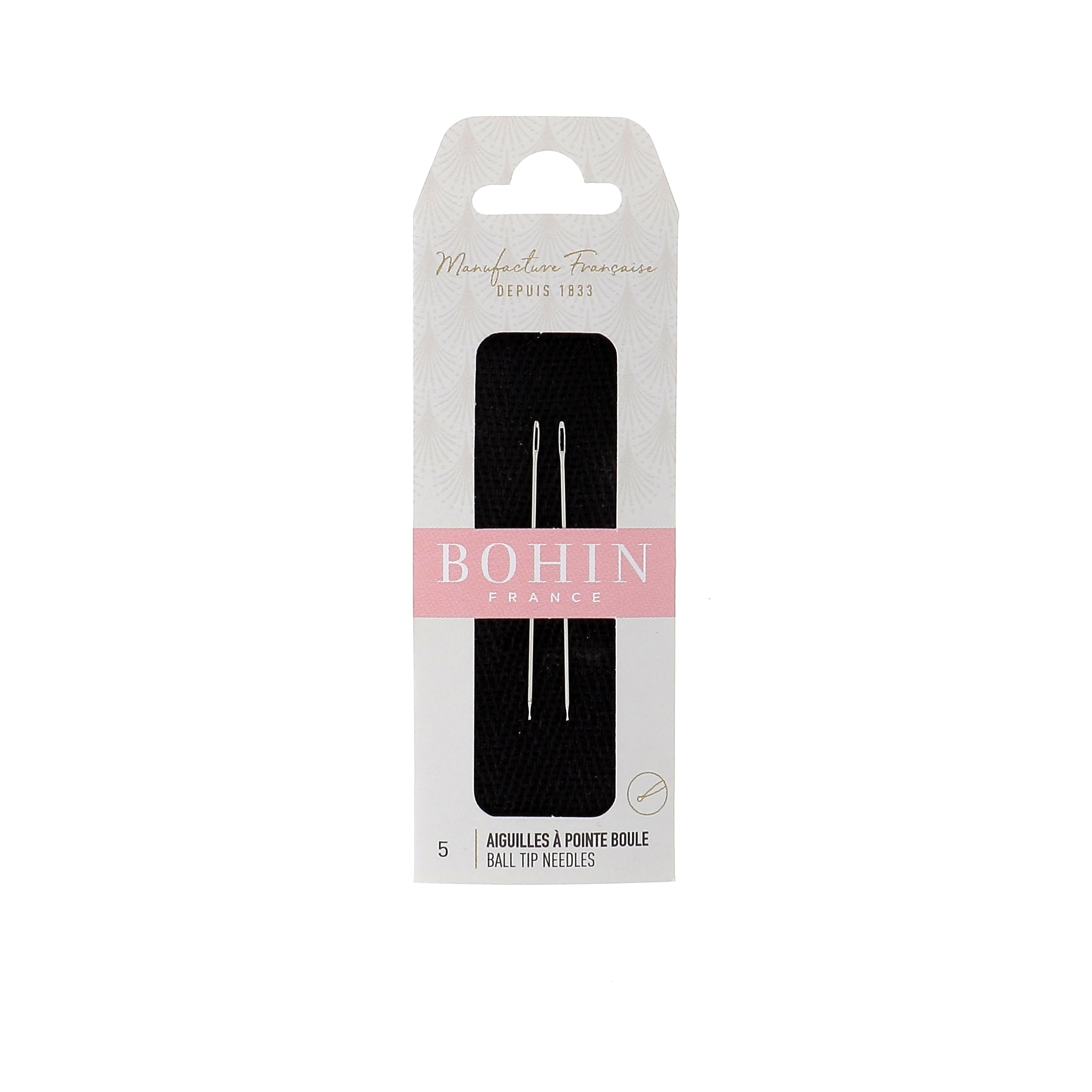 Bohin pointe boule aiguille broderie 40 mm x 0,70 mm