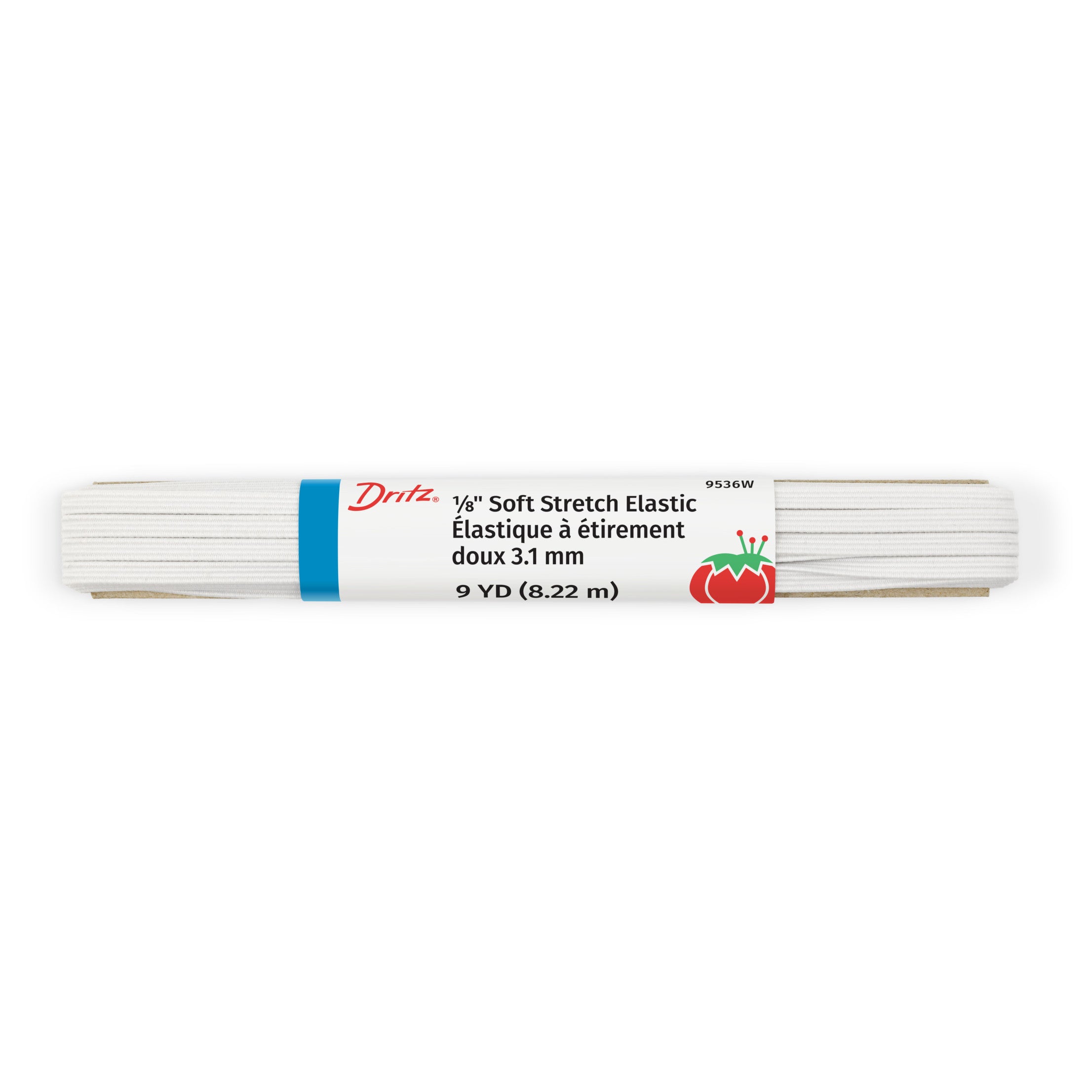 Dritz Élastique Souple Blanc 3 mm 9 Mètres