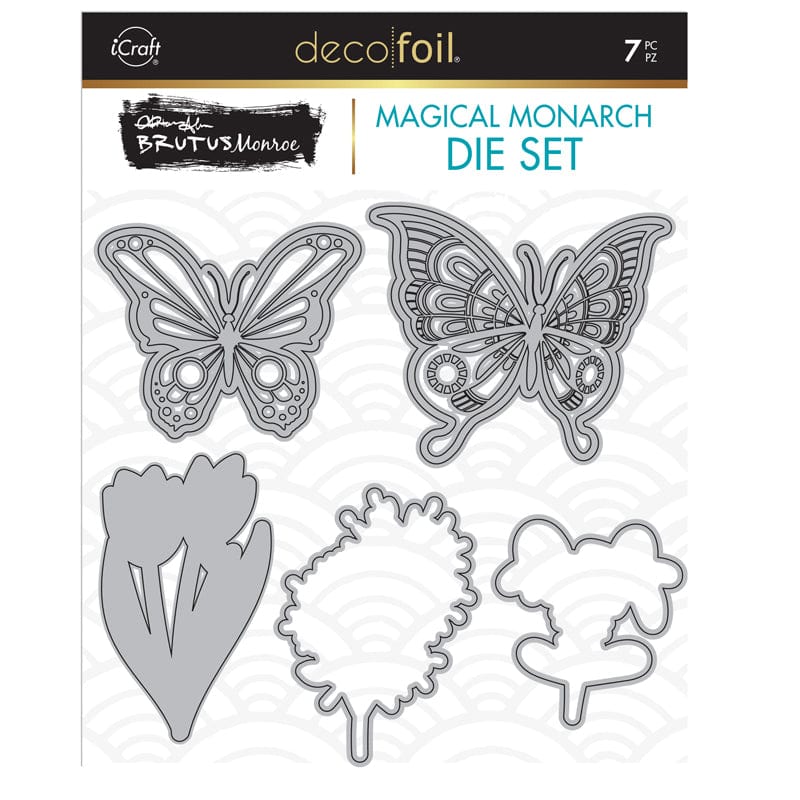 HeatnBond Brutus Monroe Magical Monarch dies découpe 7 motifs