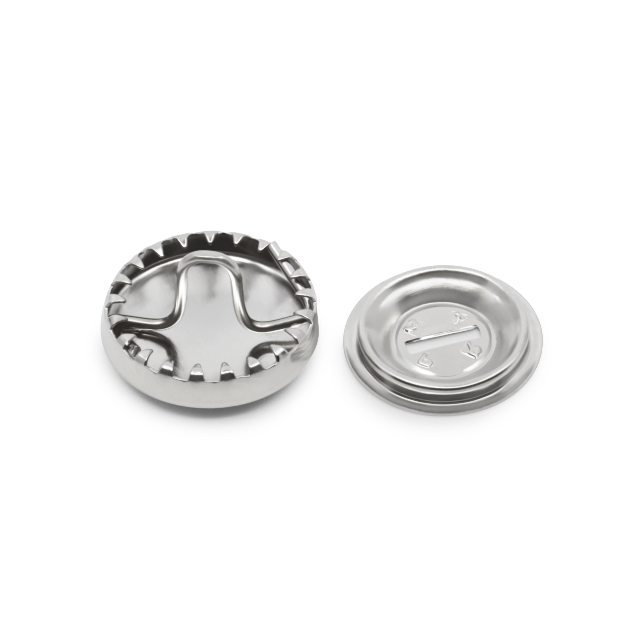 Dritz Half Ball boutons à recouvrir tissu nickel demi-boule 11 mm