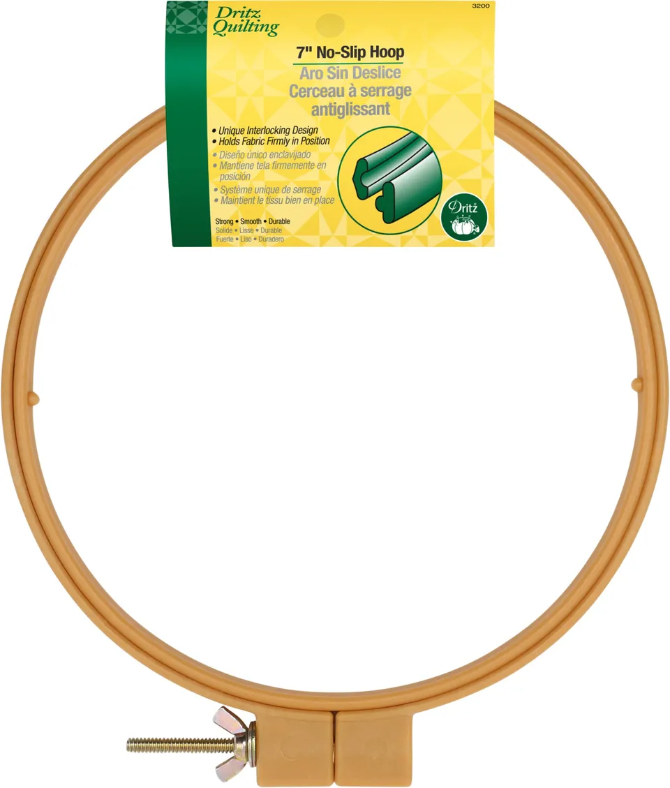 Dritz Clothing Care Cercle Broderie Antiglisse 10" Plastique
