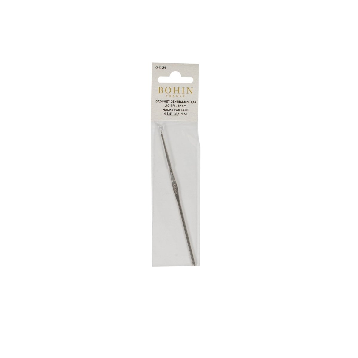 Bohin Crochet dentelle 12 cm N°1,75 fil fin napperon