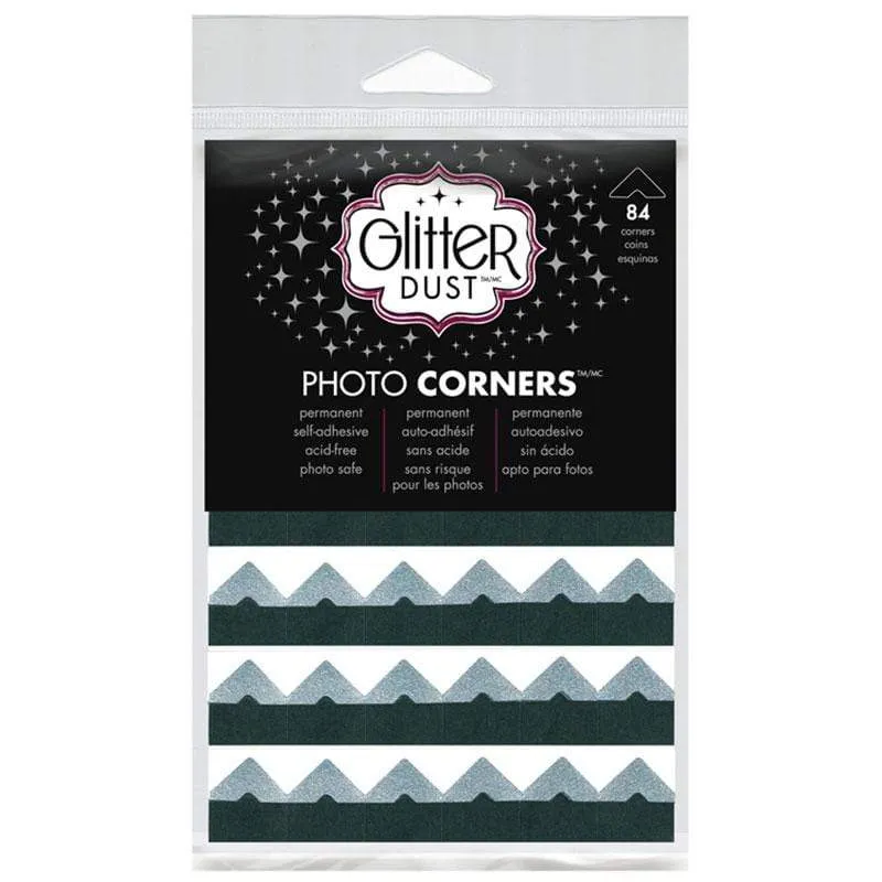 iCraft Glitter Dust coins photo adhésifs argent 84 pièces