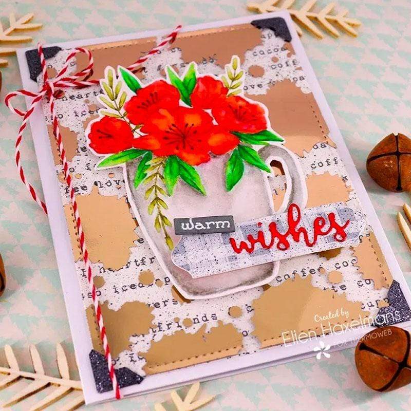 Deco Foil feuilles toner Splatter transparent 4 feuilles
