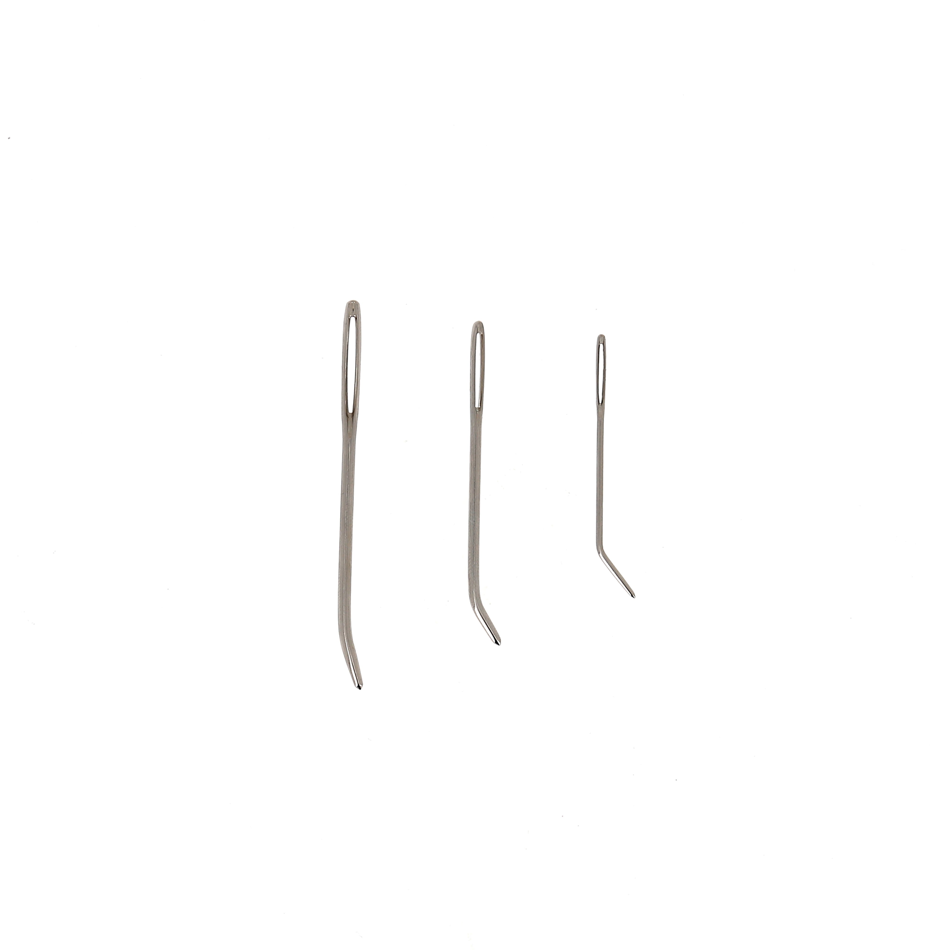 Bohin Aiguilles pointes courbées lot de 3 tricot crochet