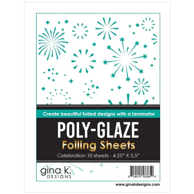 HeatnBond Gina K. Designs Poly-Glaze papier foil Celebration