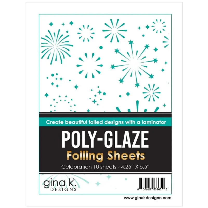 HeatnBond Gina K. Designs Poly-Glaze papier foil Celebration