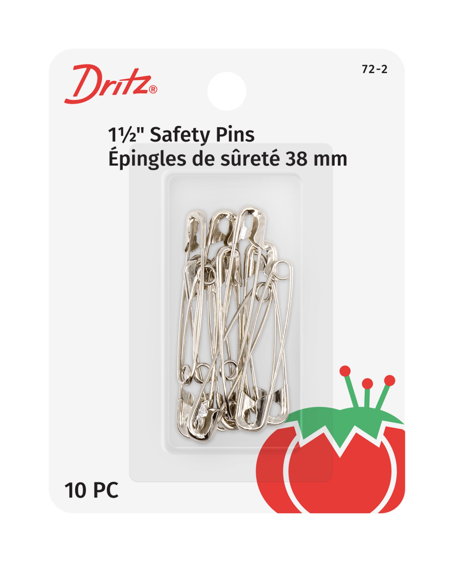 Dritz Pins & Accessories épingles de sûreté nickel 38 mm x10