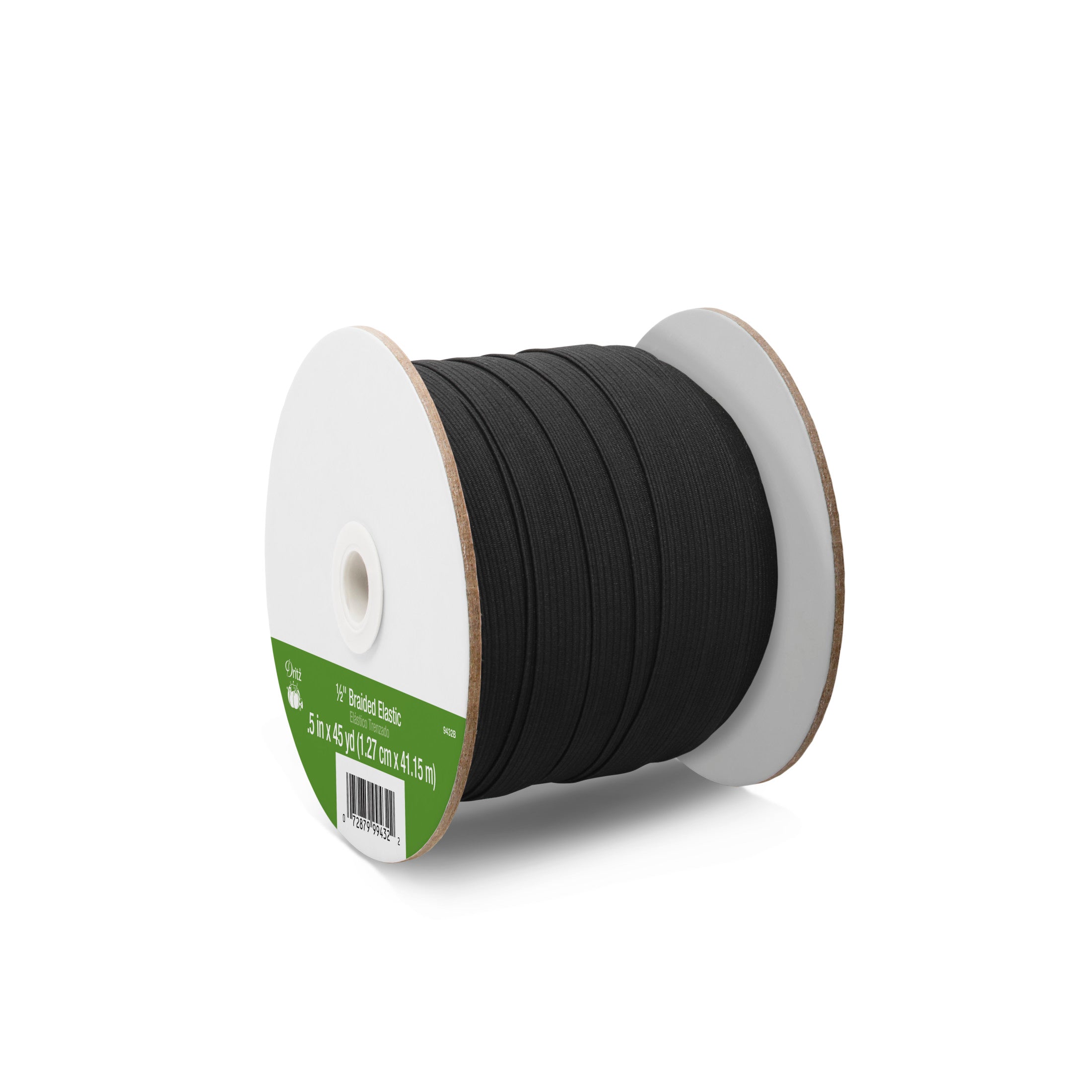Dritz élastique tressé noir 12 mm 1,4 m