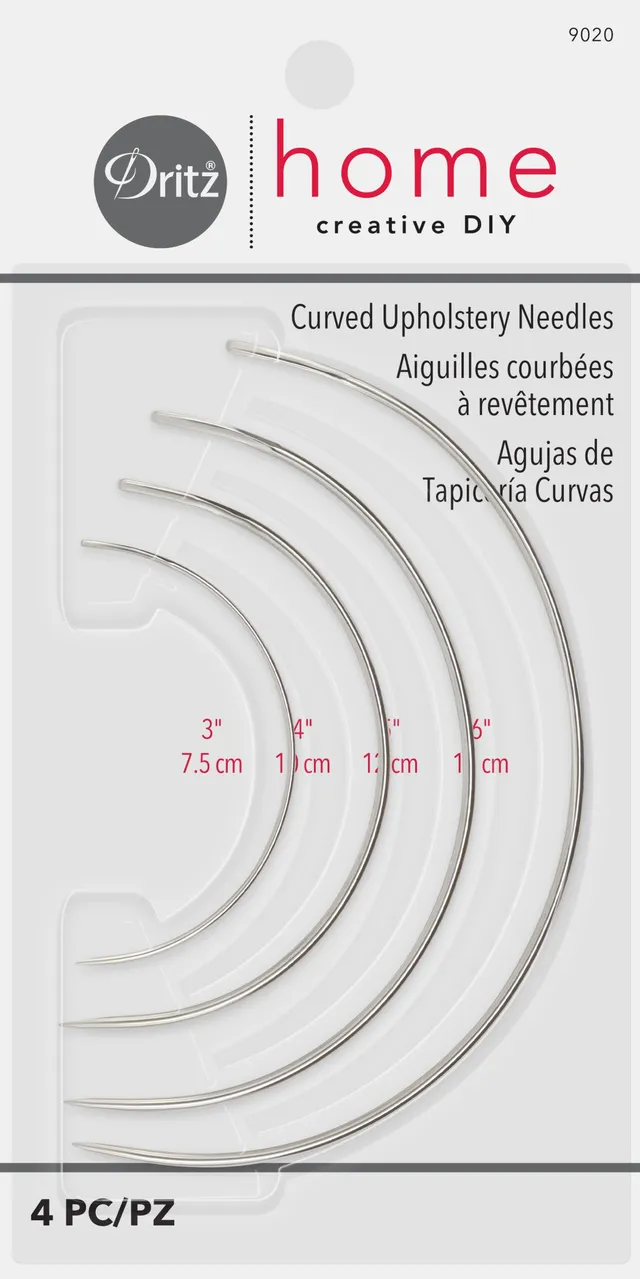 Dritz Aiguilles Courbes Rembourrage 4 pc 7,6-15 cm