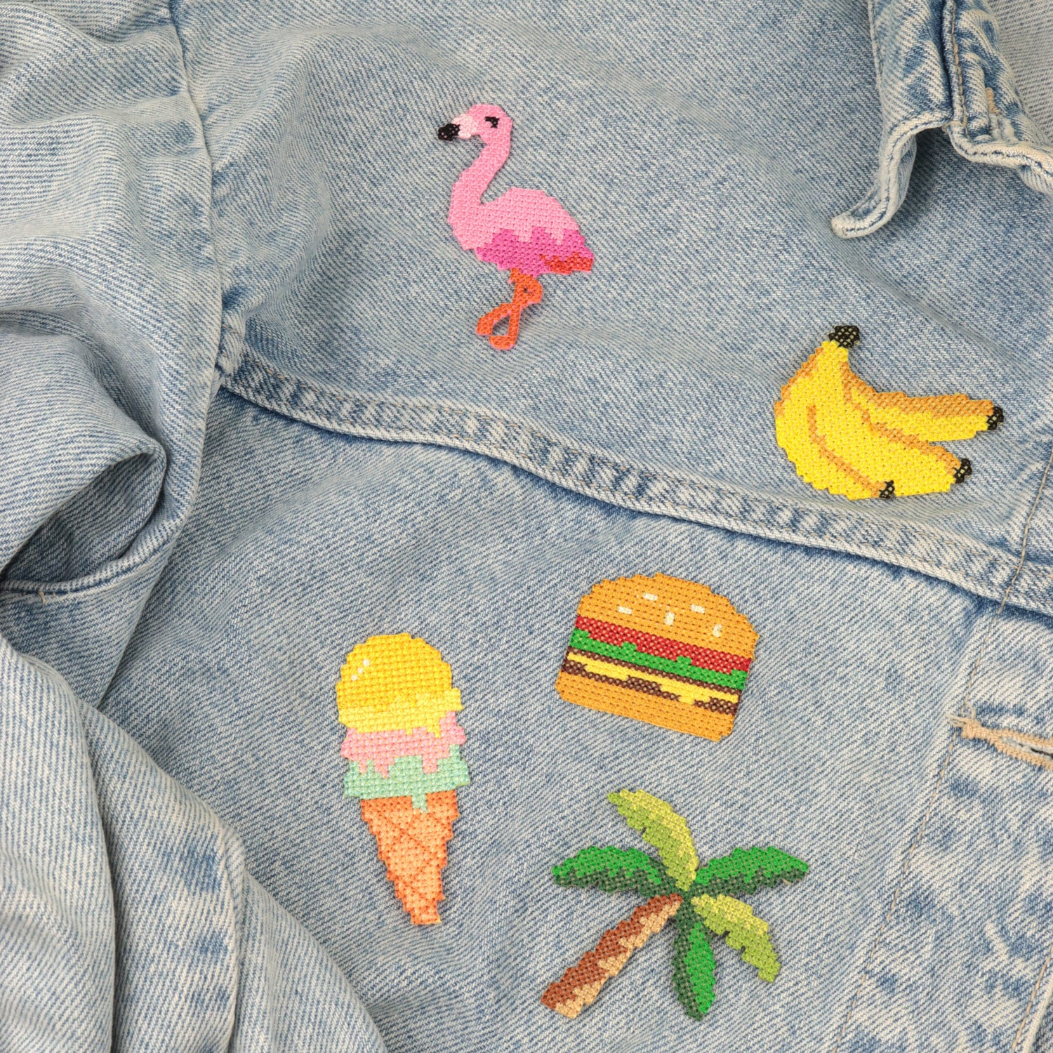 Bohin Patchs et bijoux Cactus patch thermocollant pixel