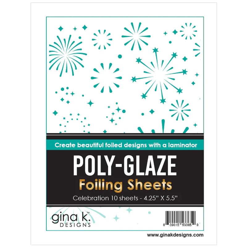 HeatnBond Gina K. Designs Poly-Glaze papier foil Celebration