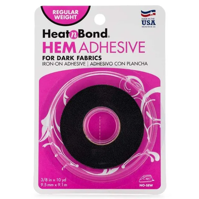 HeatnBond Hem Tape ruban ourlet tissu foncé 9mm x 9m