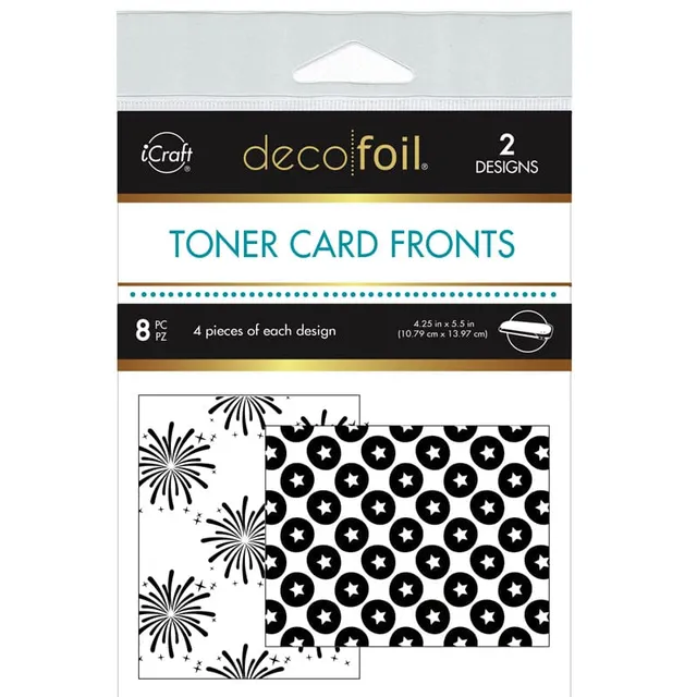 Deco Foil Toner Star Spangled carte A2 8 feuilles