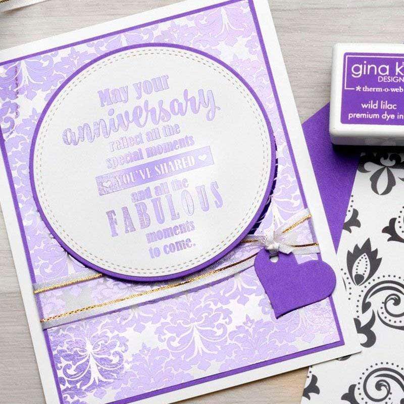 HeatnBond Gina K. Designs feuille Wild Lilac 15x20 cm x12