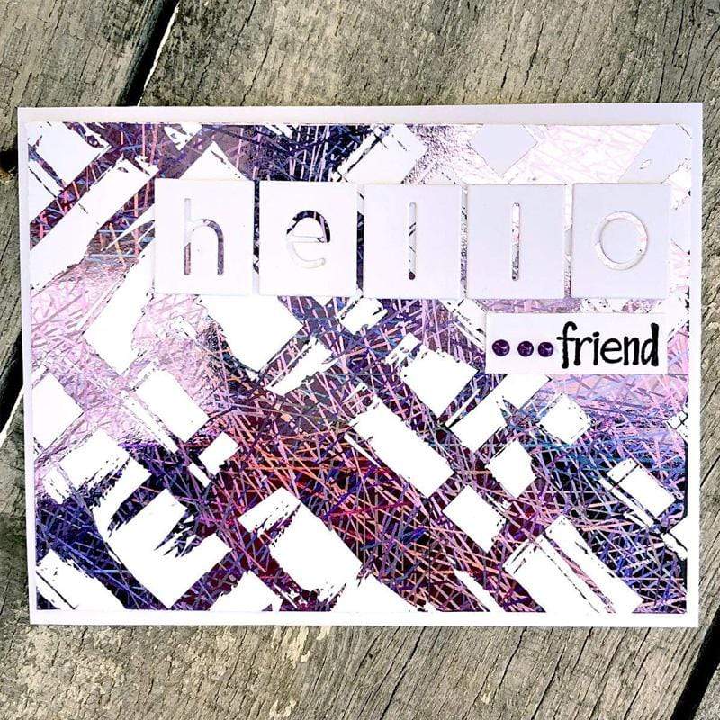 Brutus Monroe feuille transfert Purple Sketch 10 feuilles 6x12