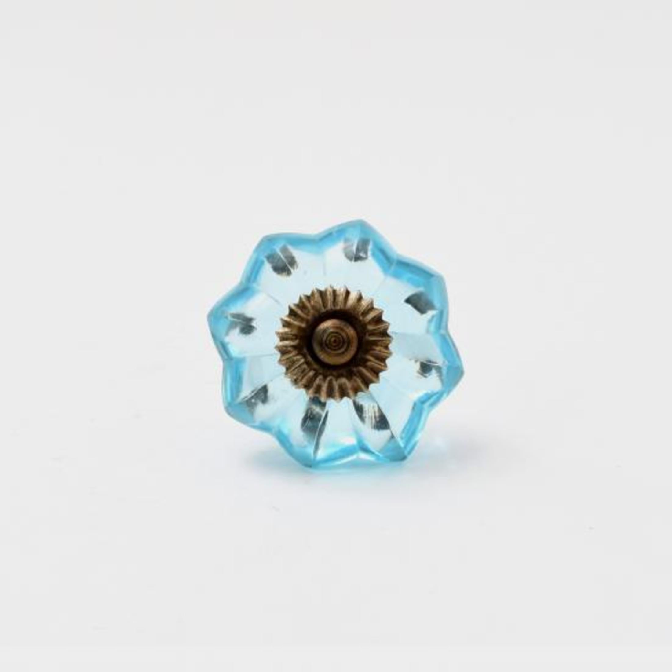 Dritz Home bouton verre 47046 bleu festonné