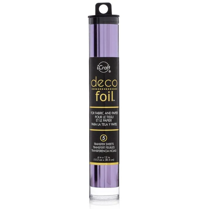 HeatnBond Deco Foil feuille transfert foil lilas 5 pcs