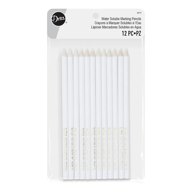 Dritz Marking Crayons Marquage Blanc Hydrosoluble 12 pc