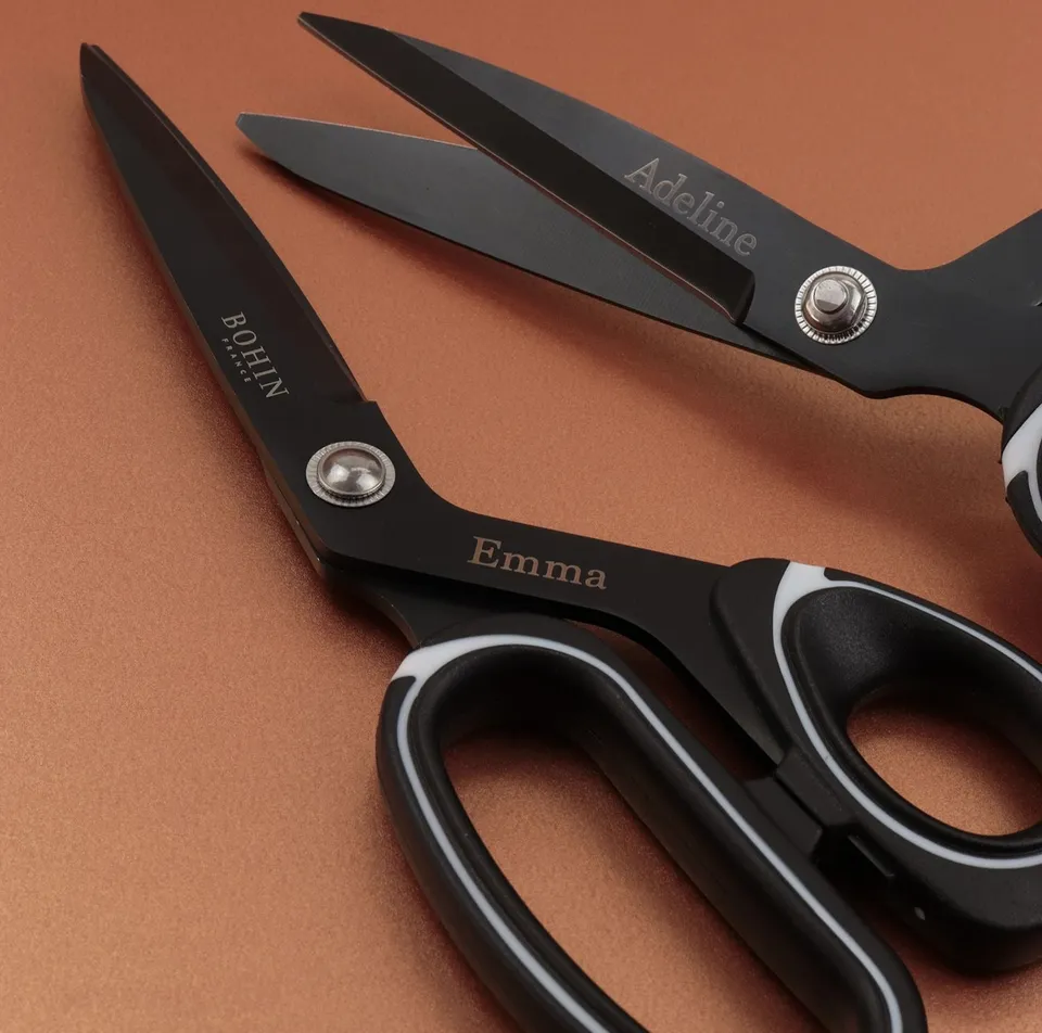 Bohin Ciseaux professionnels couture 21 cm gravé épais