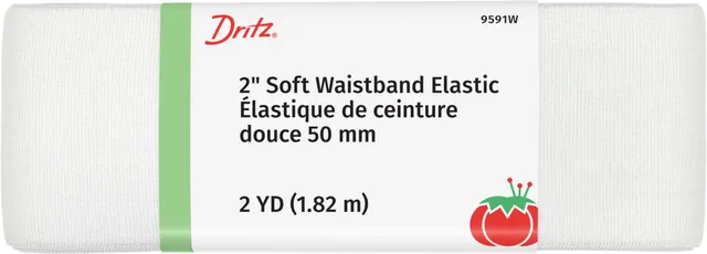 Dritz élastique taille tissu blanc 50 mm 1,8 m