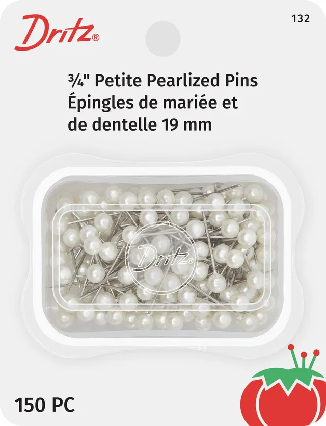 Dritz Pins Petite Pearlized épingle blanche 3/4 150 pc