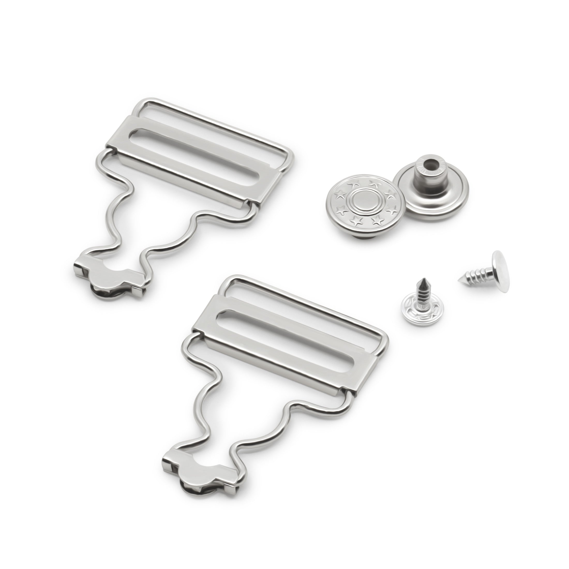 Dritz 7-65 boucles salopette boutons sans couture nickel