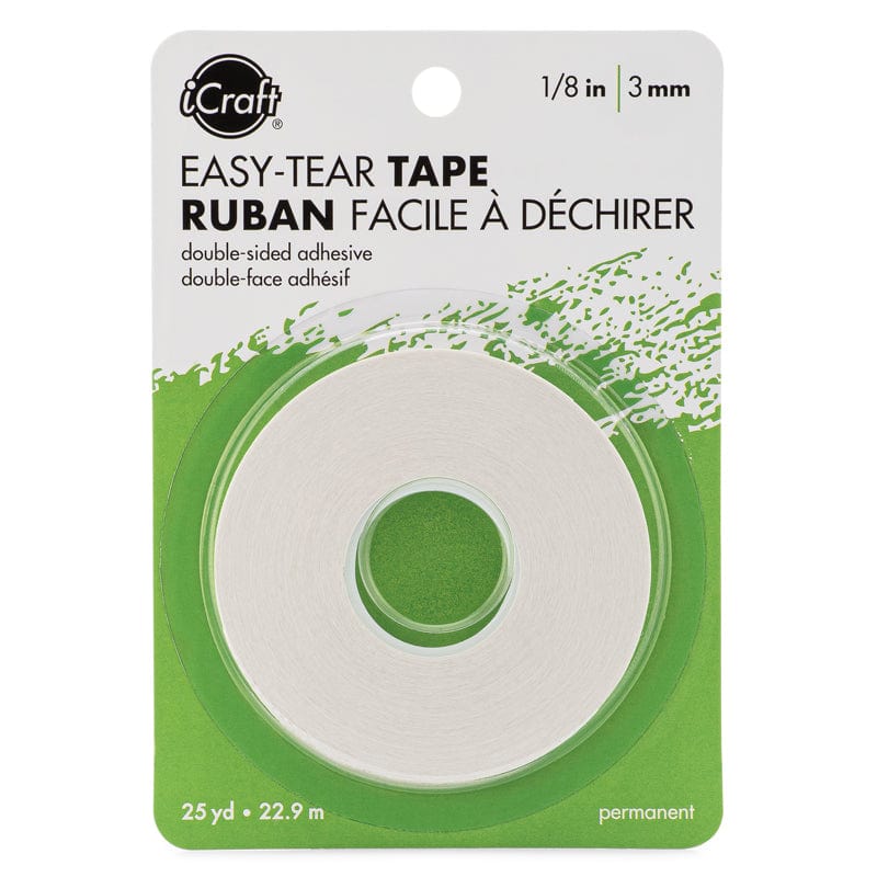 iCraft Easy-Tear ruban adhésif double face 1/8 in x 25 yd