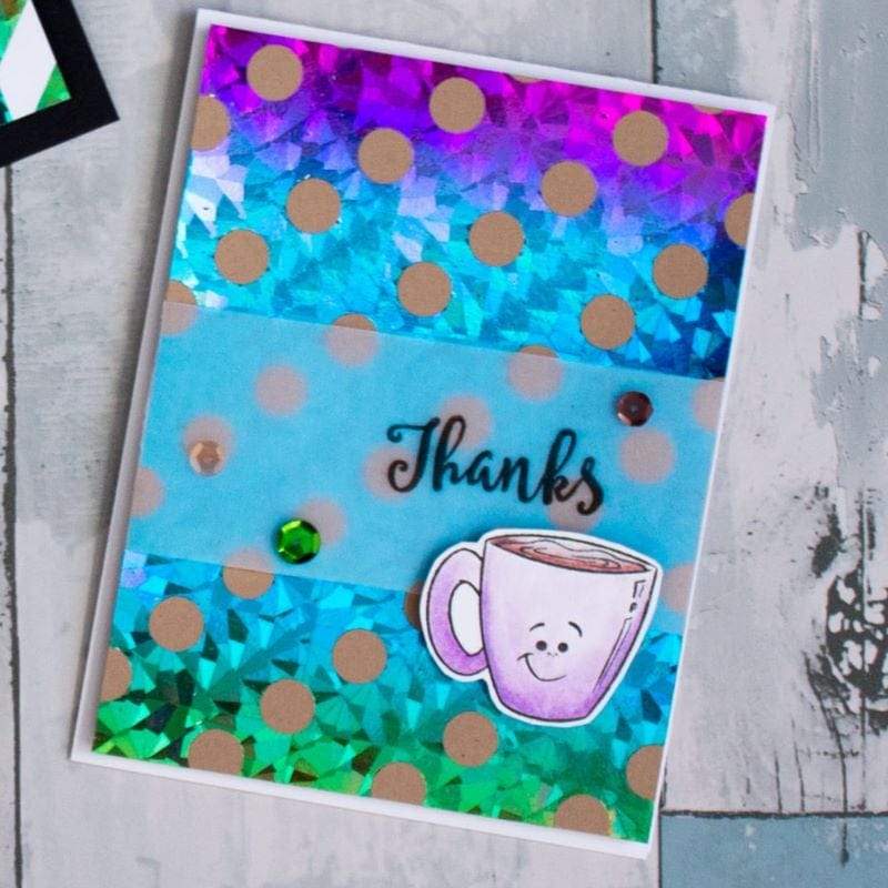 HeatnBond Deco Foil Toner carte kraft Reverse Polka 6 feuilles