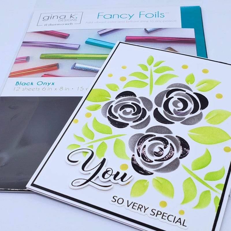 Gina K. Designs Fancy Foil Black Onyx foil transfert x12