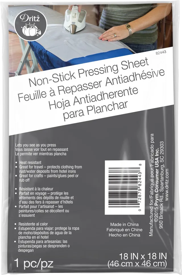Dritz 82443 feuille de repassage antiadhésive 45,7x45,7 cm