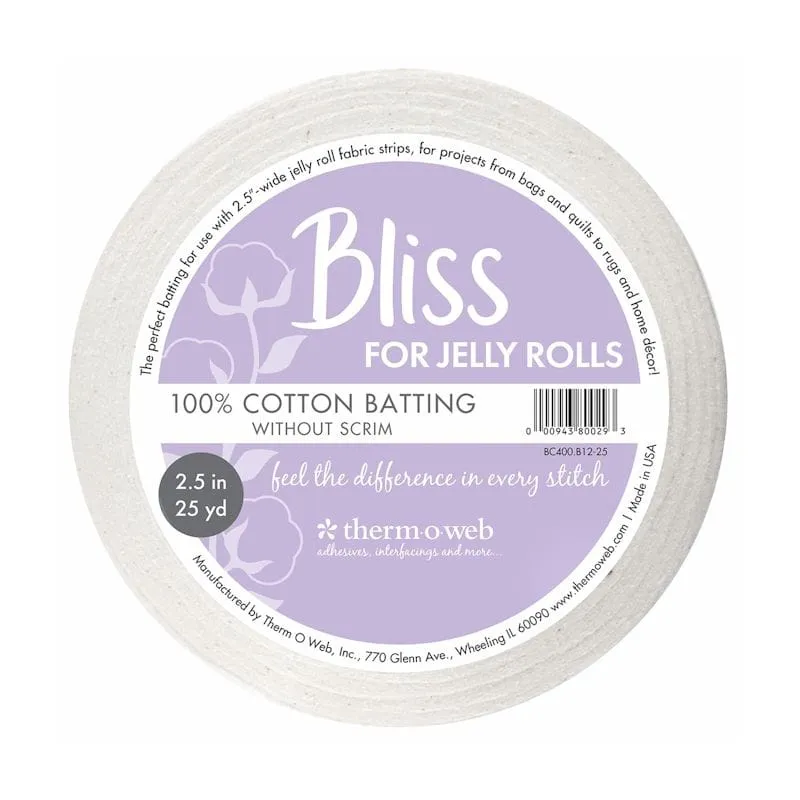 HeatnBond Bliss molleton coton Jelly Roll 6,35 cm x 22,86 m