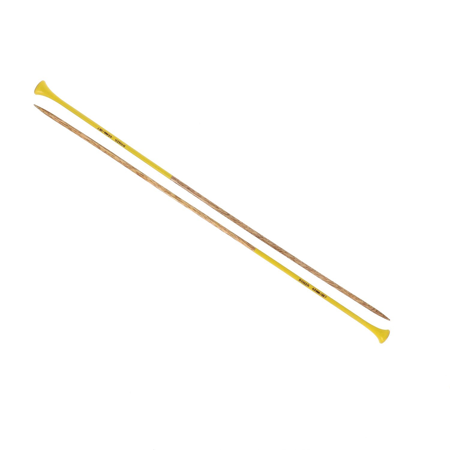 Bohin Aiguilles à tricoter bois 40 cm N°5 vert