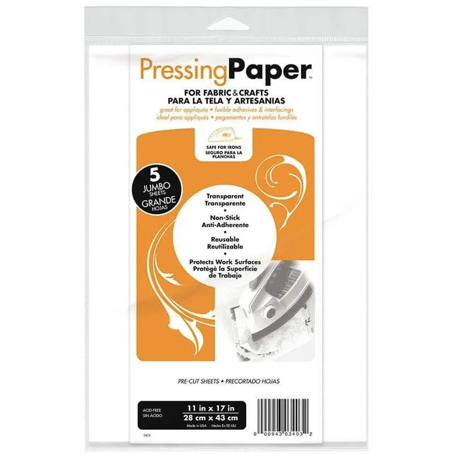 HeatnBond Pressing Paper feuille repassage 11x17 5 feuilles