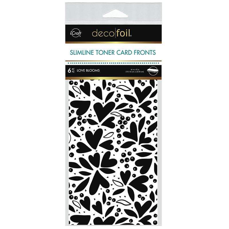 HeatnBond Deco Foil Love Blooms feuille toner slimline x6