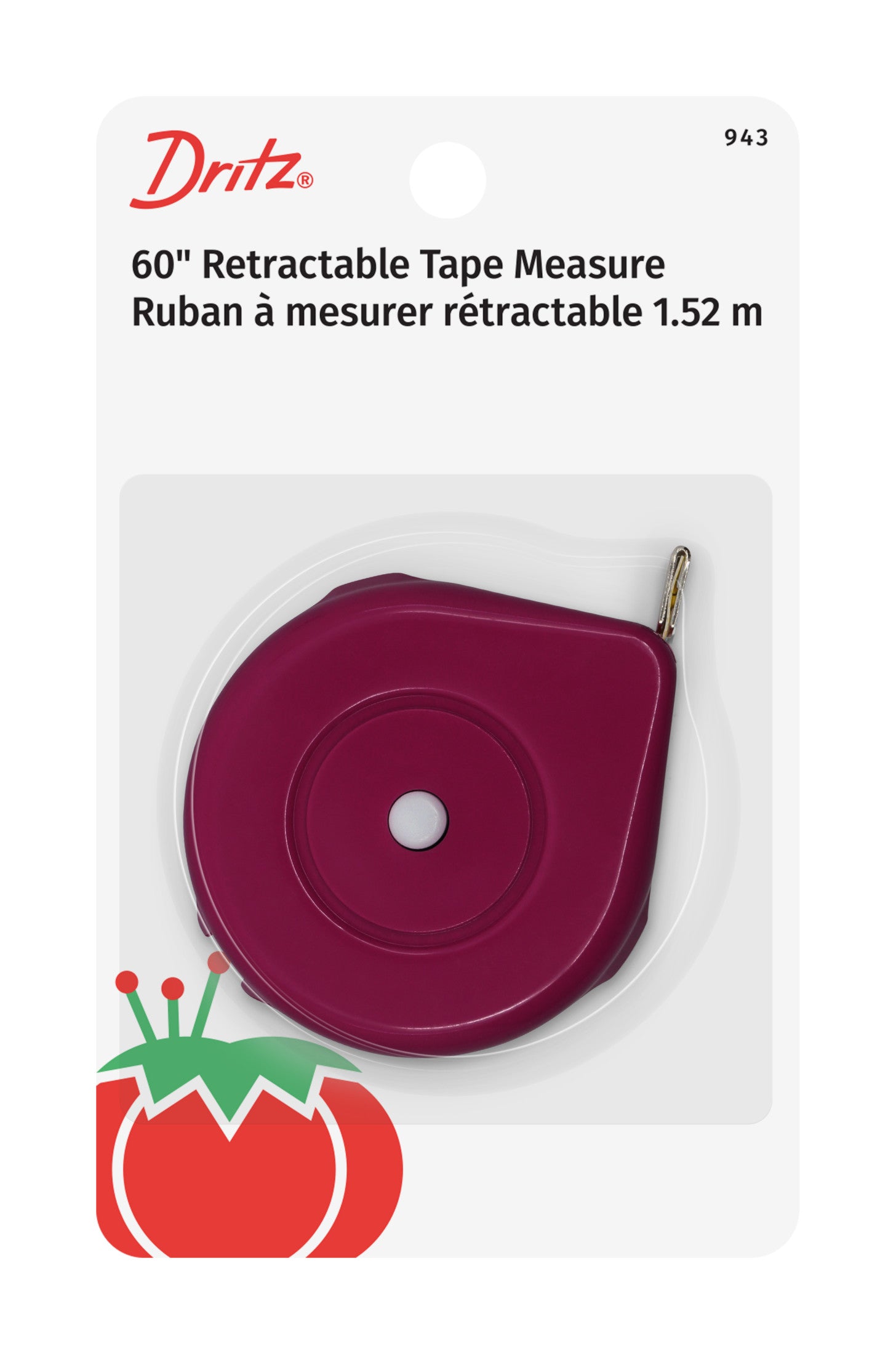 Dritz 943 mètre ruban rétractable 60 pouces assorti