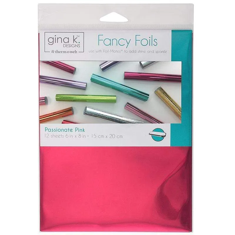 Gina K. Designs Fancy foil passionate pink 6x8 in