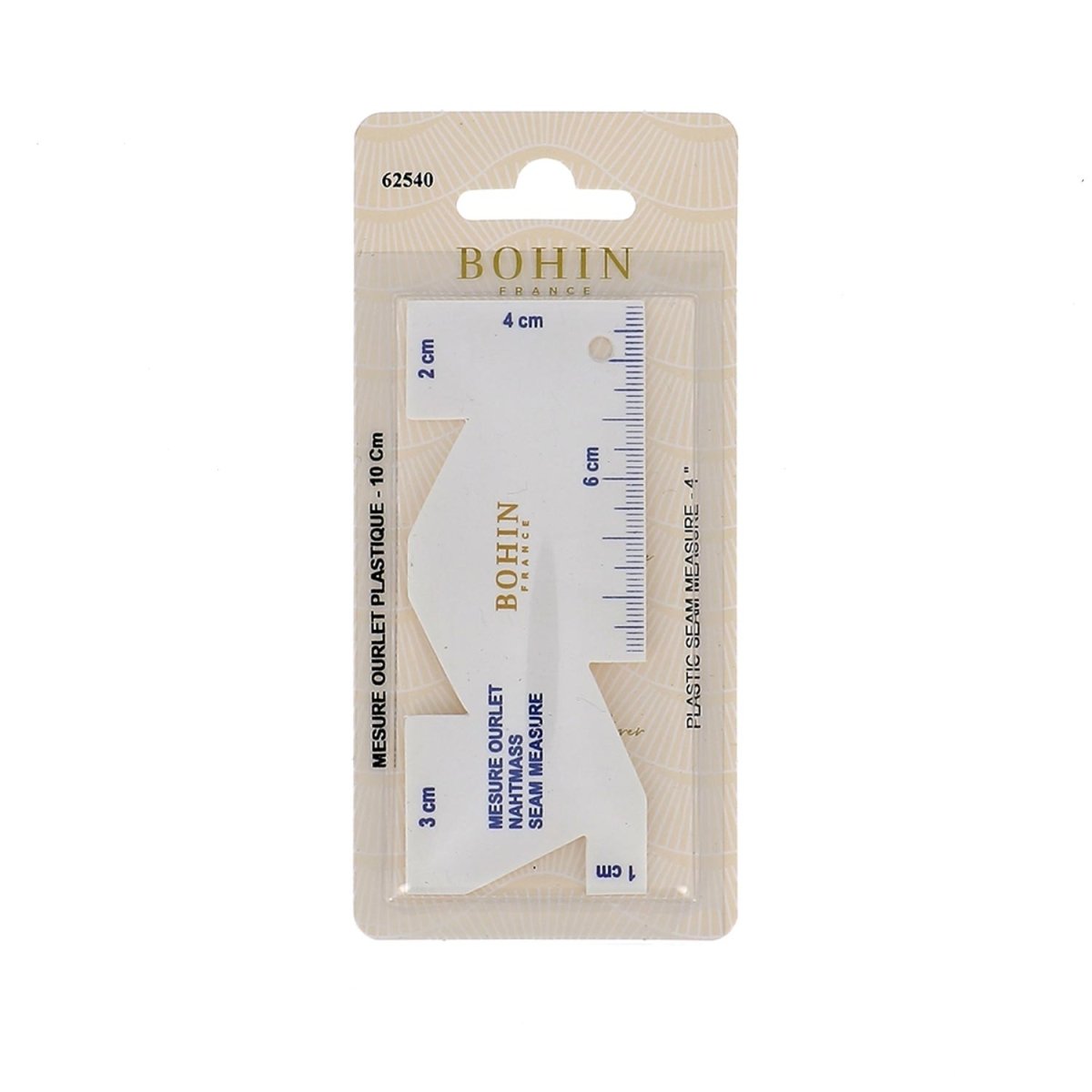 Bohin Mesure Somomètre Couture 6 cm Plastique