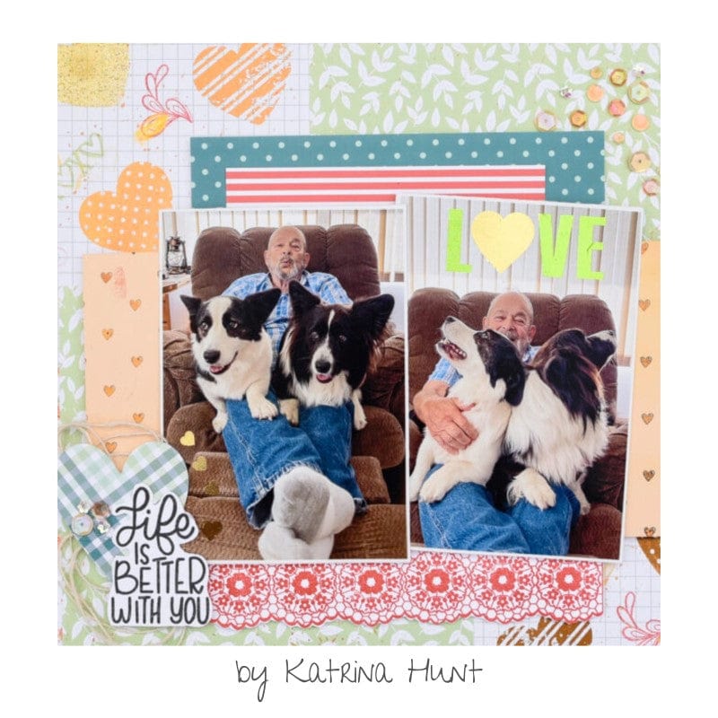 Deco Foil Toner Card Fronts Love Struck cartes A2 coeurs