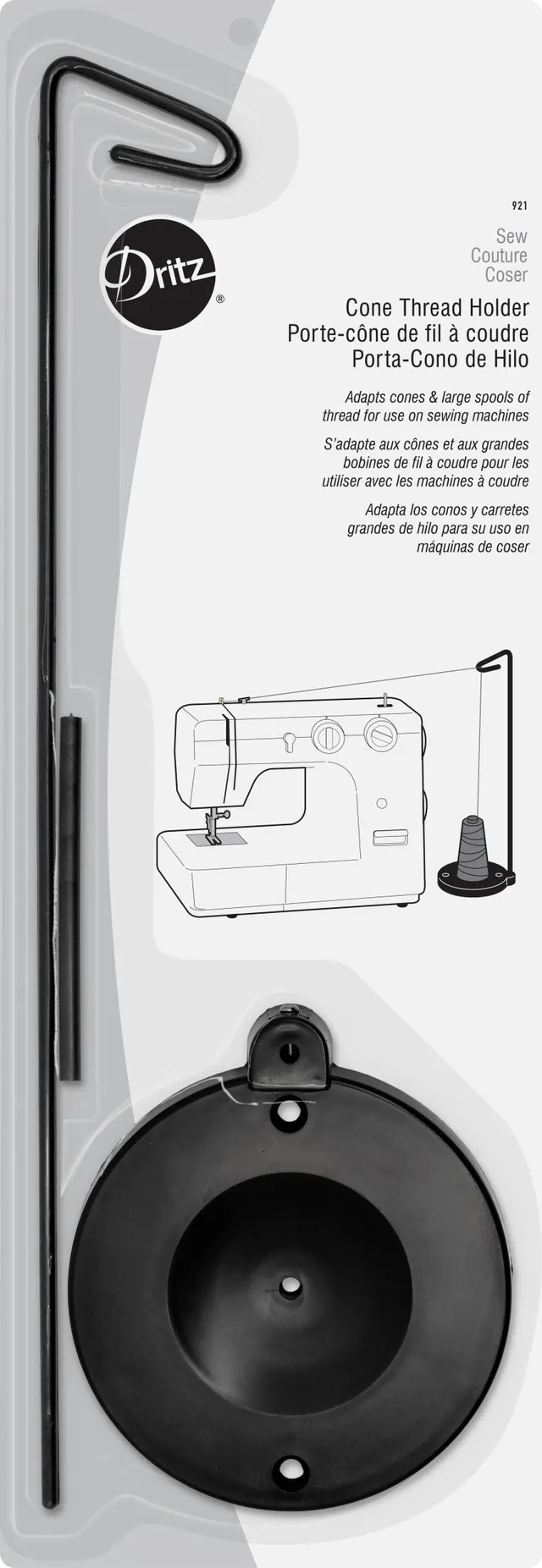 Dritz Thread porte-cône fil machine à coudre plastique