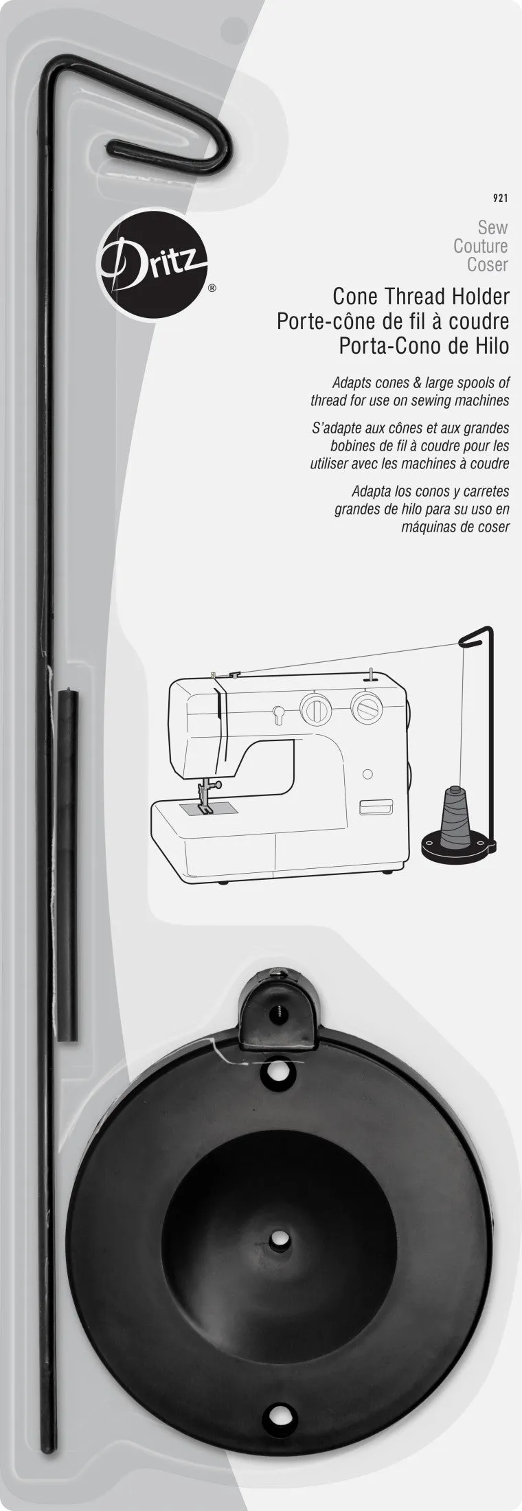 Dritz Thread porte-cône fil pour machine à coudre 921