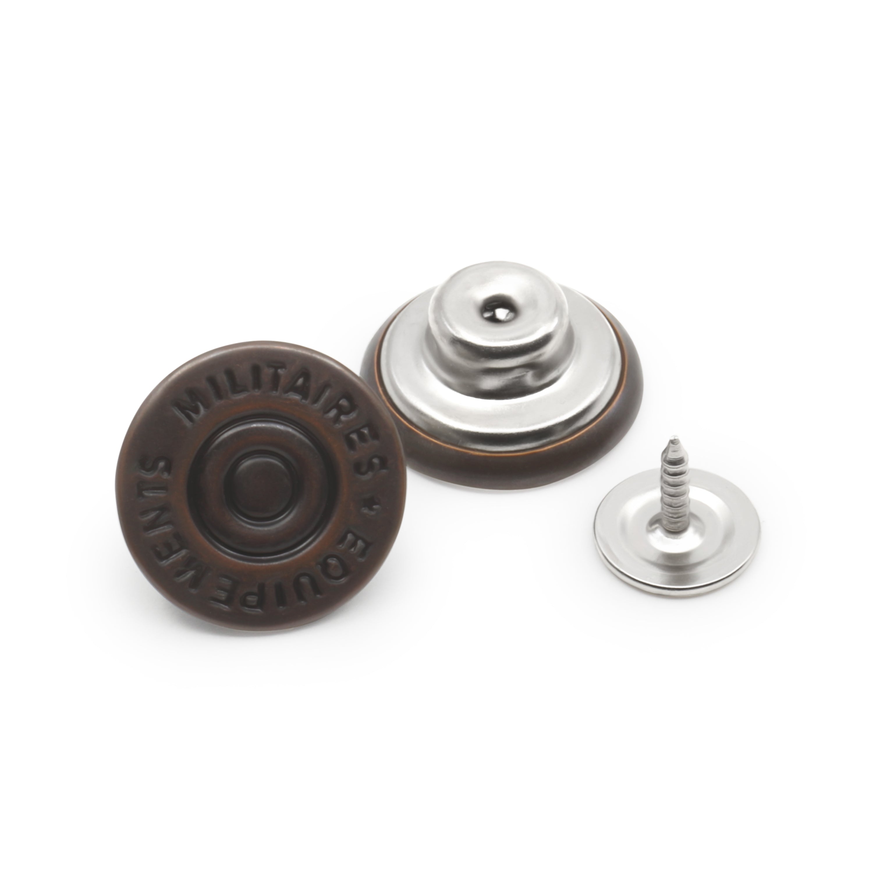 Dritz Boutons Salopette Jean 5/8" Cuivre x4 sans couture